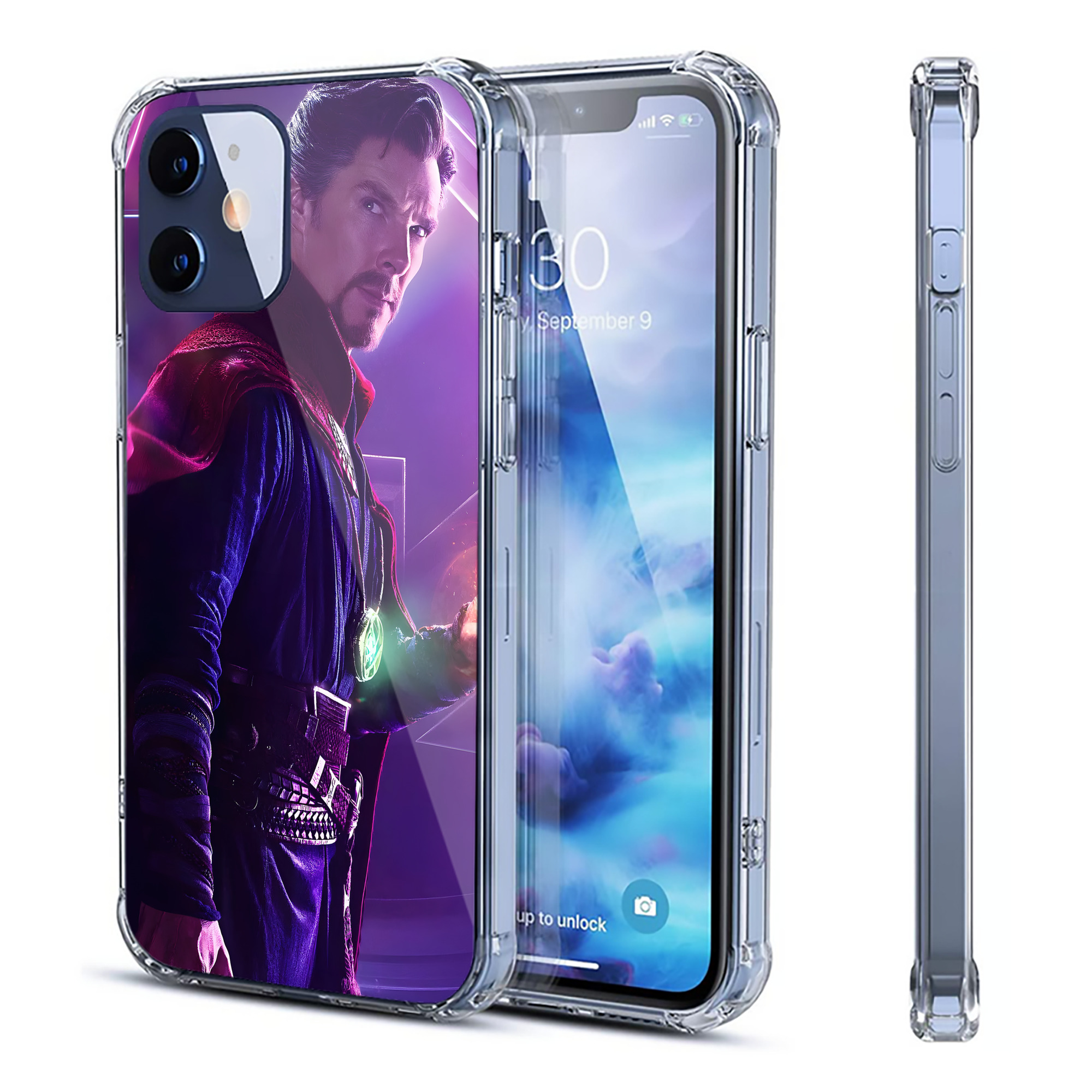 （画像用） アベンジャーズ The Avengers 【iPhone 12シリーズ対応】透明スマホケース（クリアソフトケース）